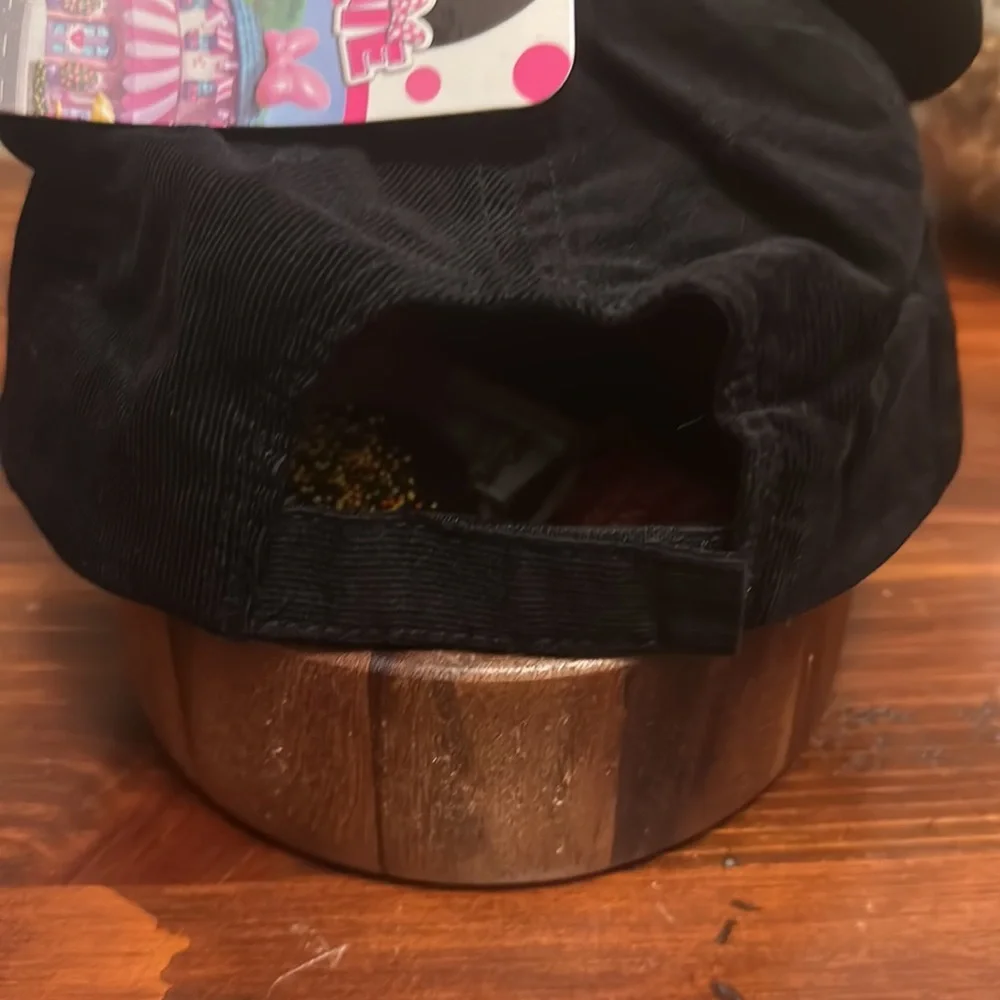 Disney girls Minnie Mouse Black Ball Cap Baseball Hat Mouse Ears & Bow
